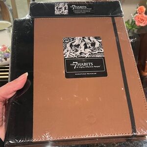 Franklin Covey Brown and Black Planner